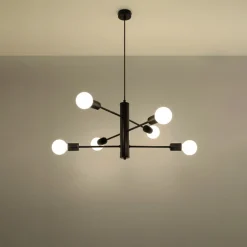Hanglamp Duomo 6-Lichts Zwart - Giga Meubel
