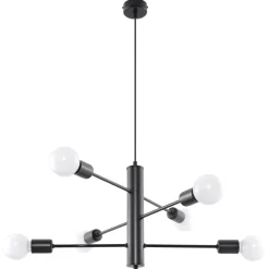 Hanglamp Duomo 6-Lichts Zwart - Giga Meubel