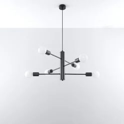 Hanglamp Duomo 6-Lichts Zwart - Giga Meubel