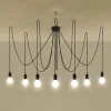 Hanglamp Edison Zwart 7-Lichts - Giga Meubel