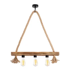 Hanglamp Erebos Hout 3-Lichts