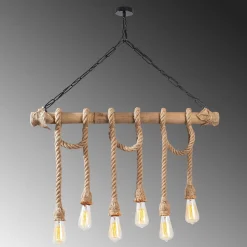 Hanglamp Erebos 6-Lichts Naturel