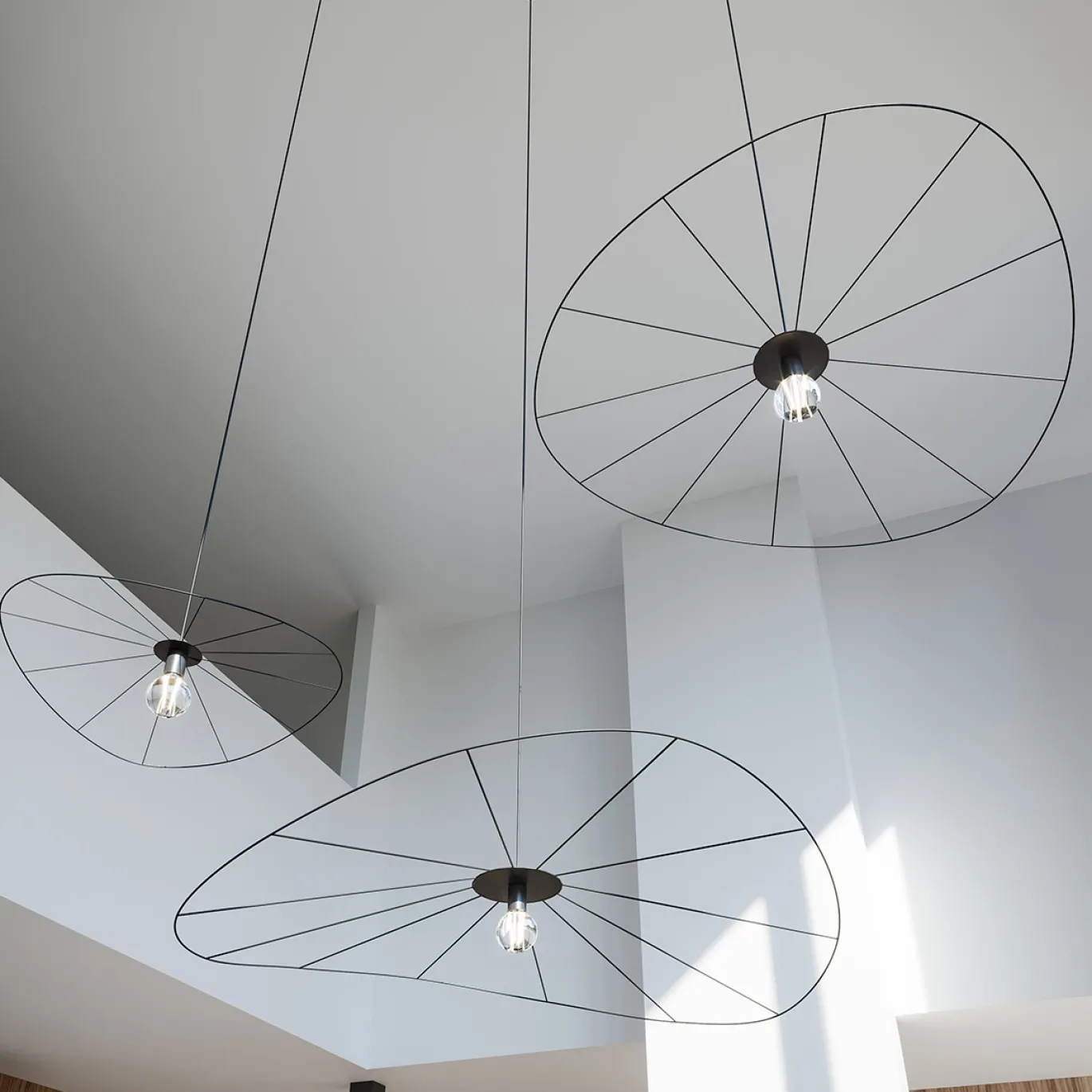 Hanglamp Eskola Zwart Ø70cm - Giga Meubel