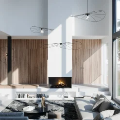 Hanglamp Eskola Zwart Ø70cm - Giga Meubel