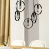 Hanglamp Evi 5-Lichts Getrapt Zwart - Giga Meubel