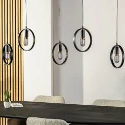 Hanglamp Evi 5-Lichts Zwart - Giga Meubel