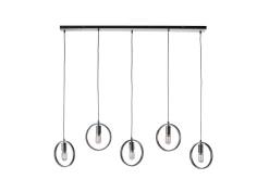 Hanglamp Evi 5-Lichts Zwart - Giga Meubel