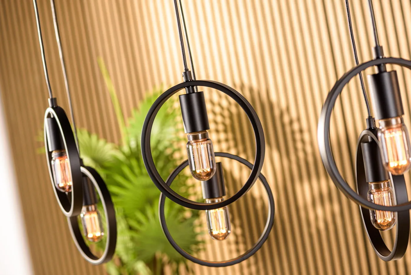Hanglamp Evi 7-Lichts Zwart - Giga Meubel