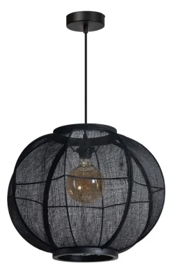 Hanglamp Fabric Zwart Ø48cm - Giga Meubel