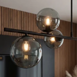 Hanglamp Finn 9-Lichts Smoke Glas - Giga Meubel
