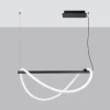 Hanglamp Galakse Zwart LED 2700-6500K 84cm - Giga Meubel