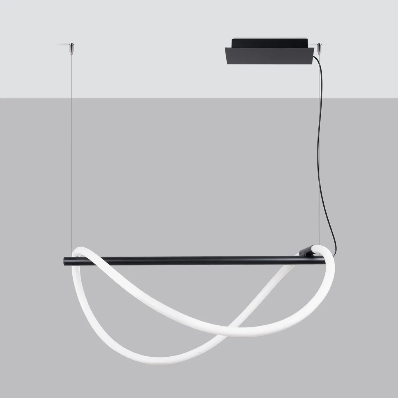 Hanglamp Galakse Zwart LED 2700-6500K 84cm - Giga Meubel