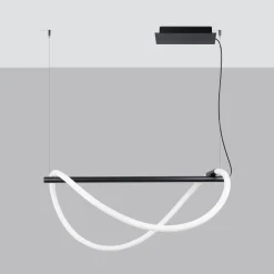 Hanglamp Galakse Zwart LED 2700-6500K 84cm - Giga Meubel
