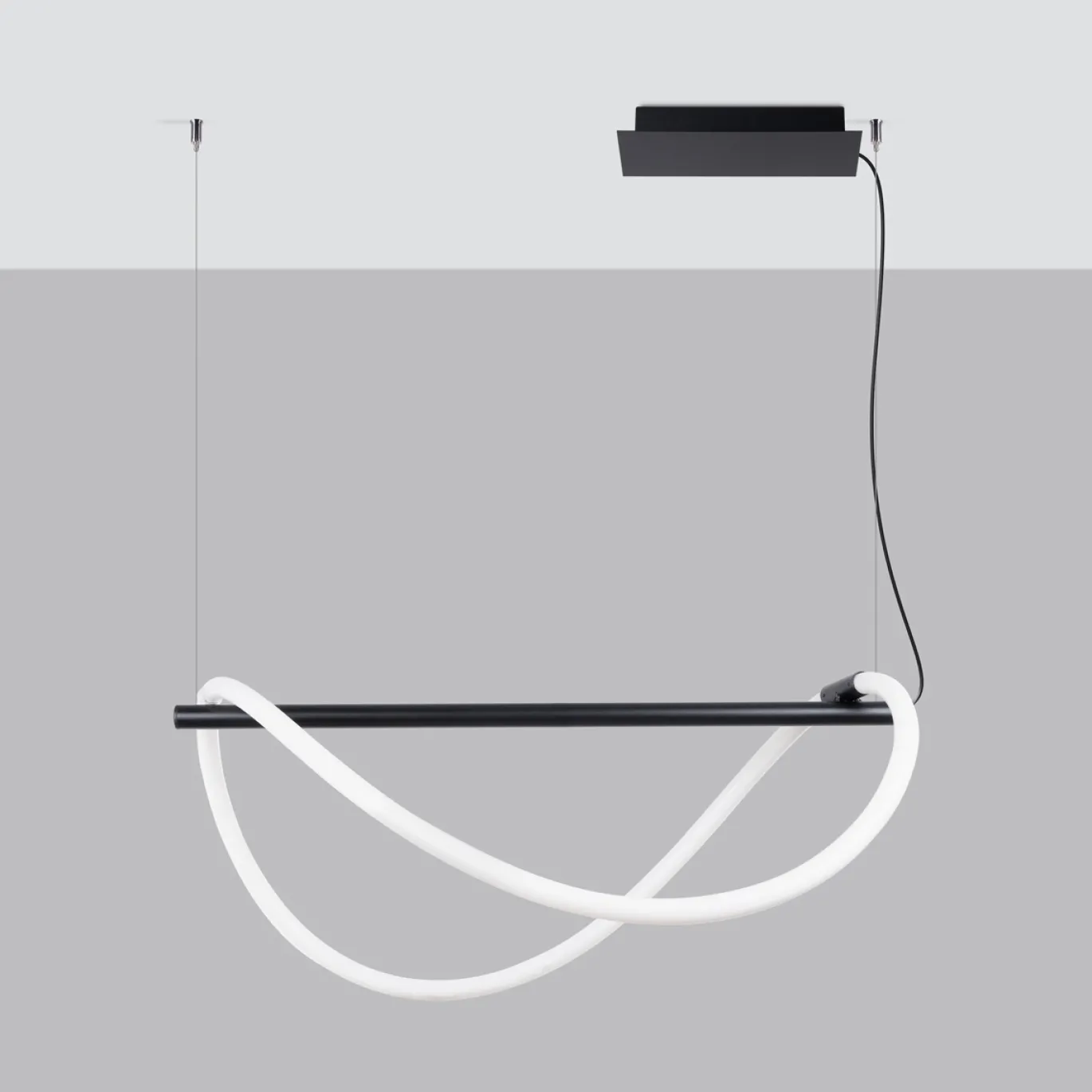 Hanglamp Galakse Zwart LED 2700-6500K 84cm - Giga Meubel
