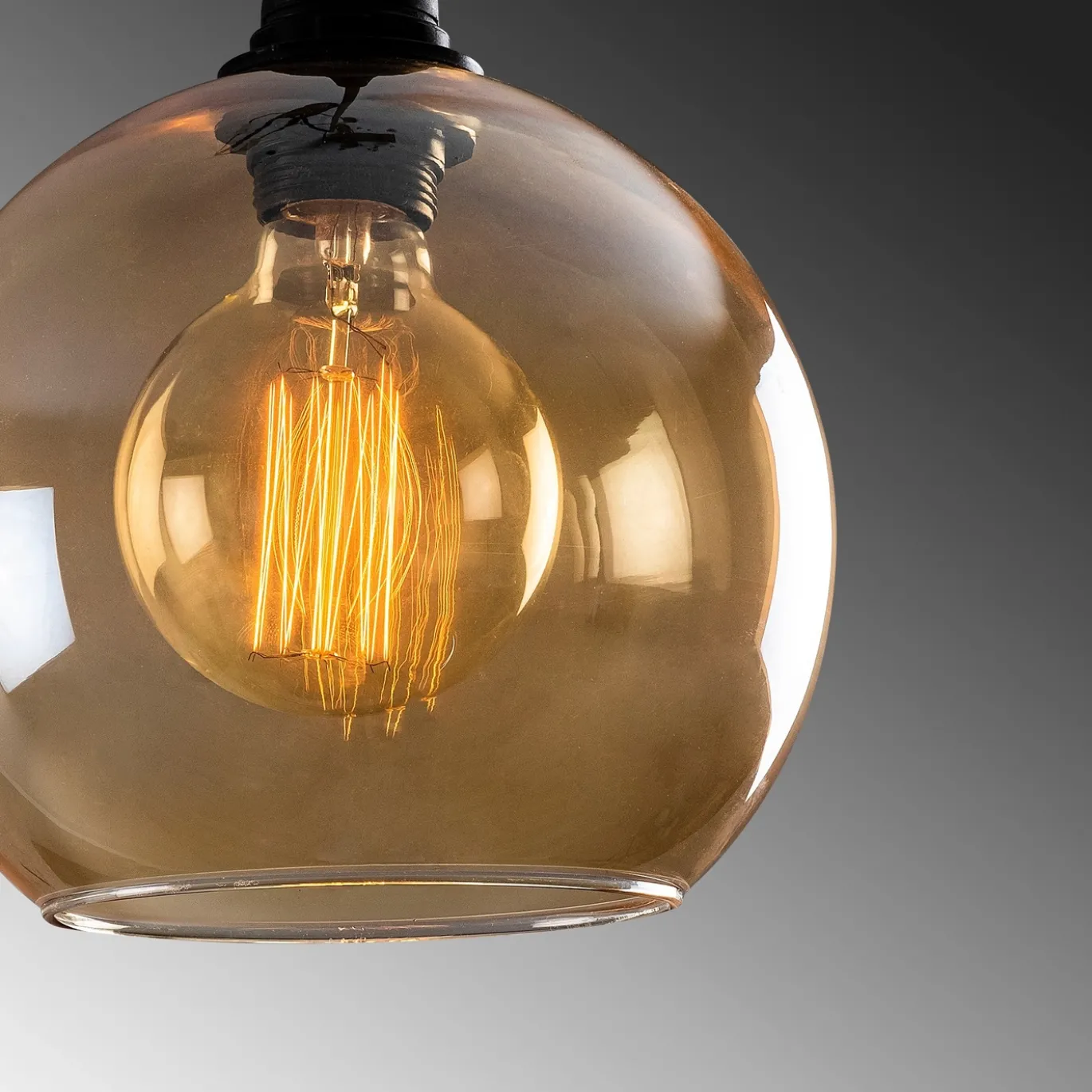 Hanglamp Gold Glas 3-Lichts Getrapt