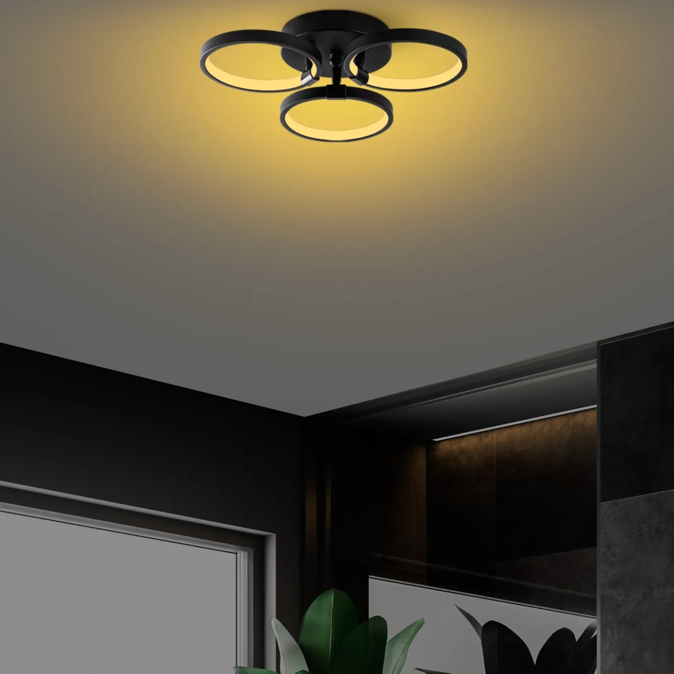 Hanglamp Halka Zwart