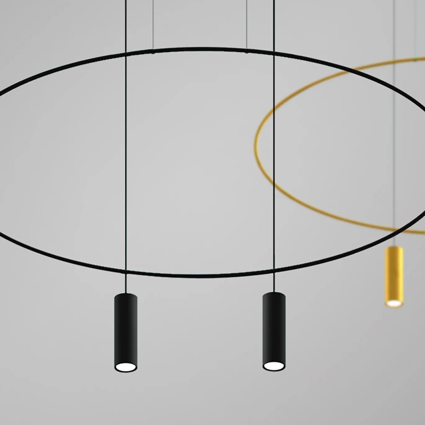 Hanglamp Holar 2-Lichts Zwart - Giga Meubel