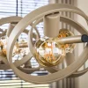 Hanglamp Hover 8-lichts Beige - Giga Meubel