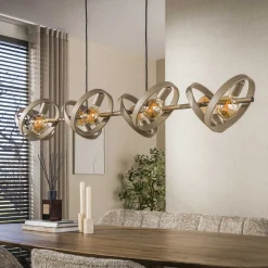 Hanglamp Hover 8-lichts Beige - Giga Meubel