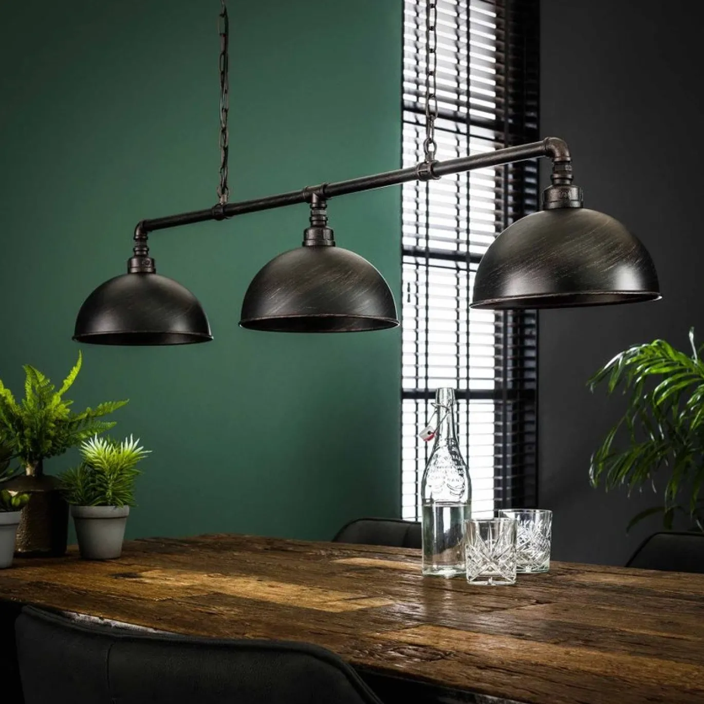 Hanglamp Industrieel 3-Lichts - Giga Meubel