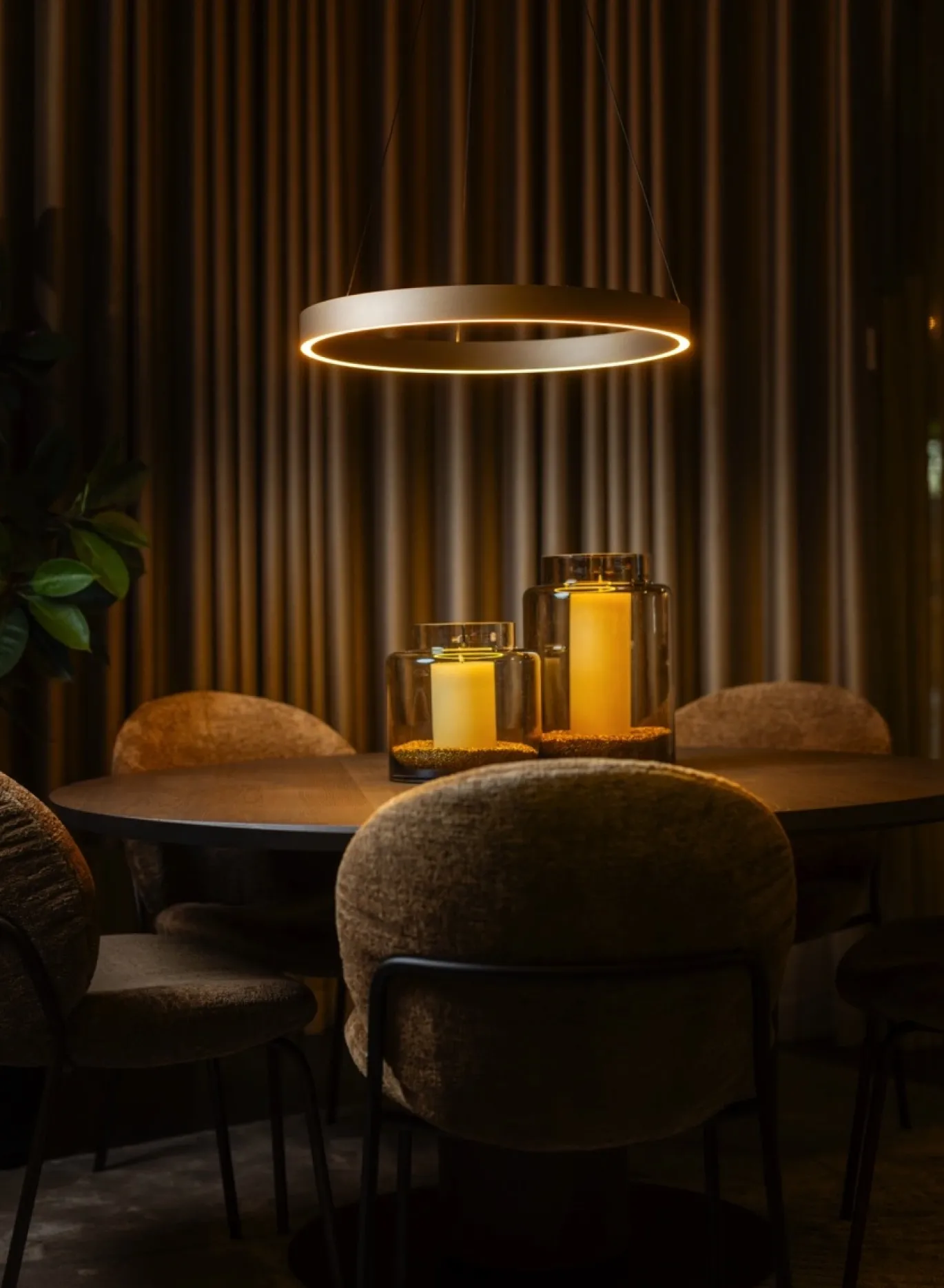 Hanglamp Jayden Champagne Dimbaar - Giga Meubel