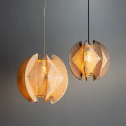 Hanglamp Jessica Walnoot Ø40cm - Giga Meubel