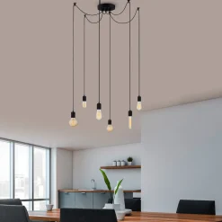 Hanglamp Kabluni Zwart 6-Lichts