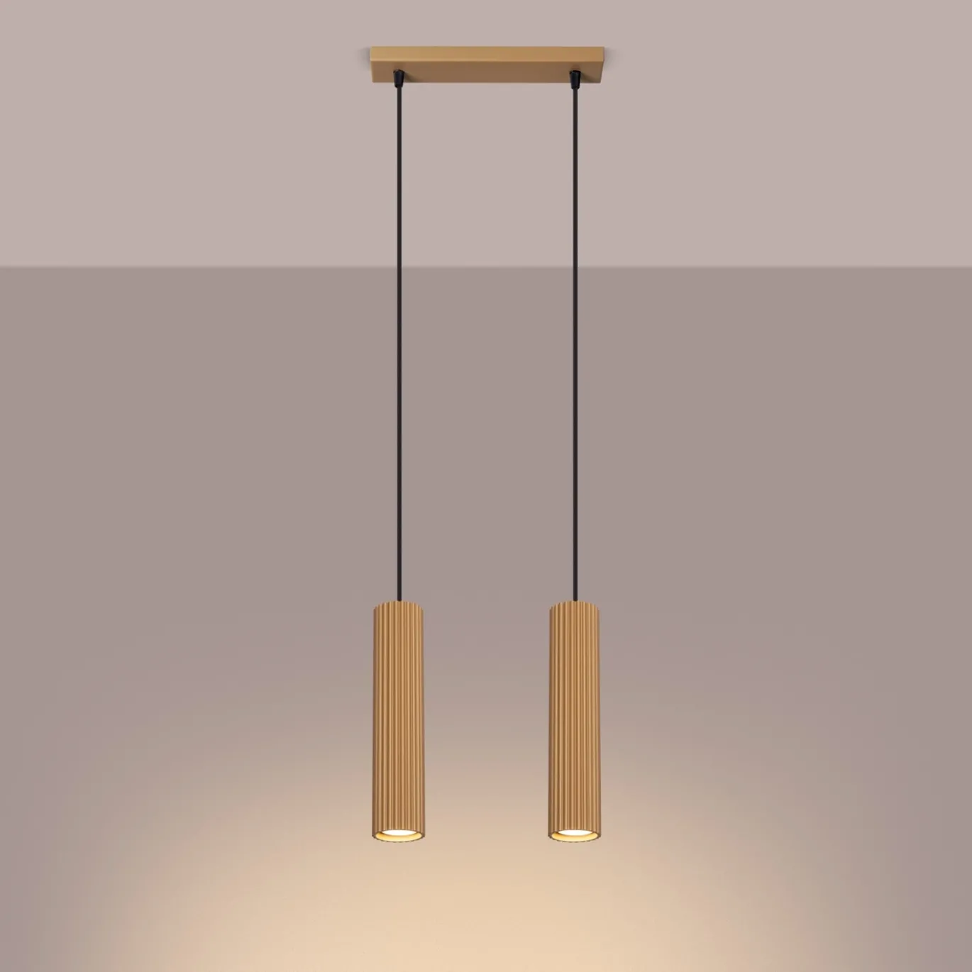 Hanglamp Karbon 2-Lichts Goud - Giga Meubel