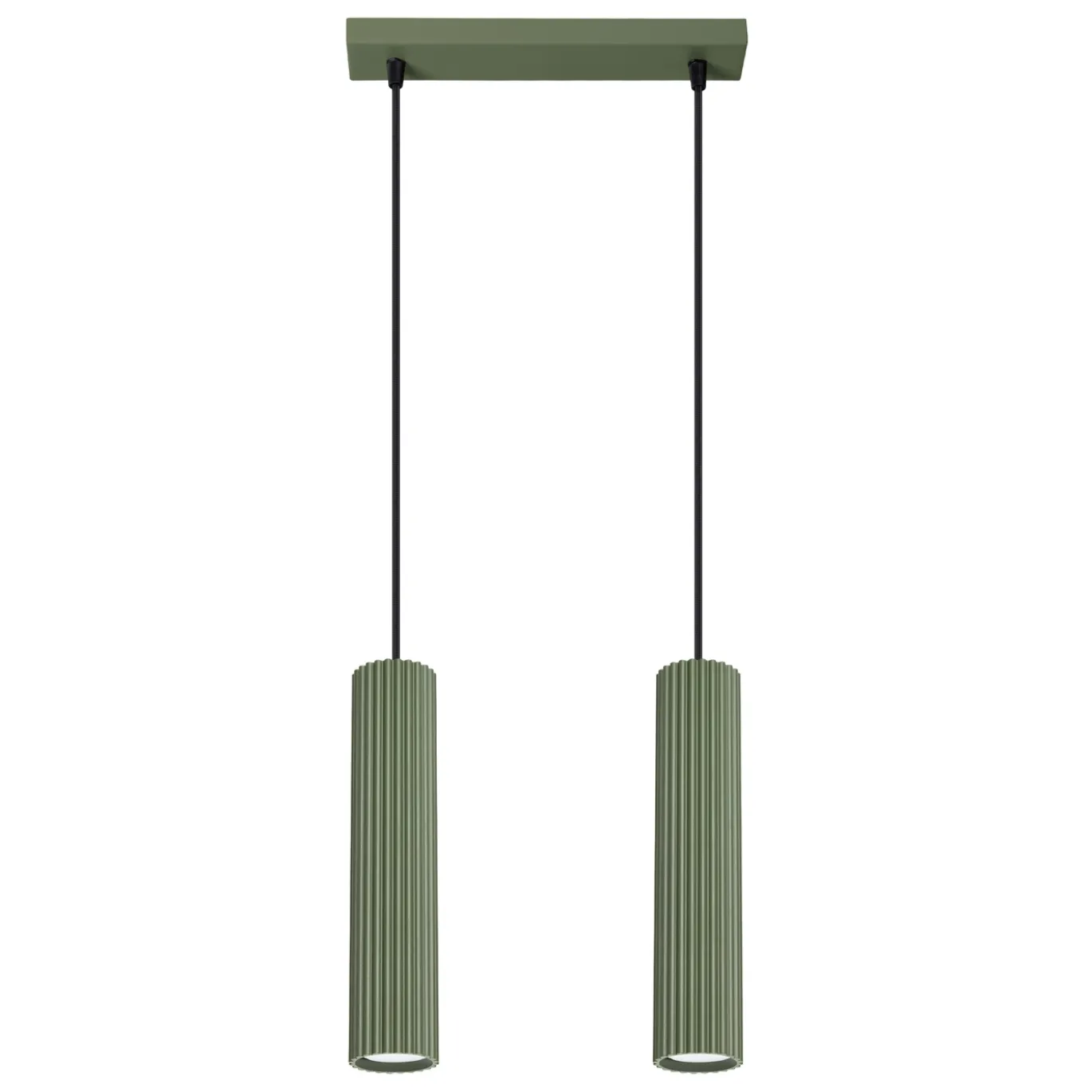Hanglamp Karbon 2-Lichts Olijfgroen - Giga Meubel