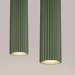 Hanglamp Karbon 2-Lichts Olijfgroen - Giga Meubel