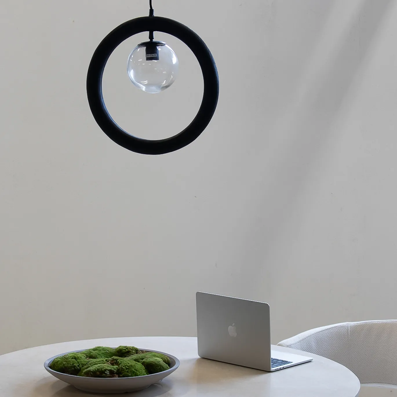 Hanglamp Karsu Zwart Rond 40cm - Giga Meubel