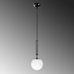 Hanglamp King Zwart/Wit
