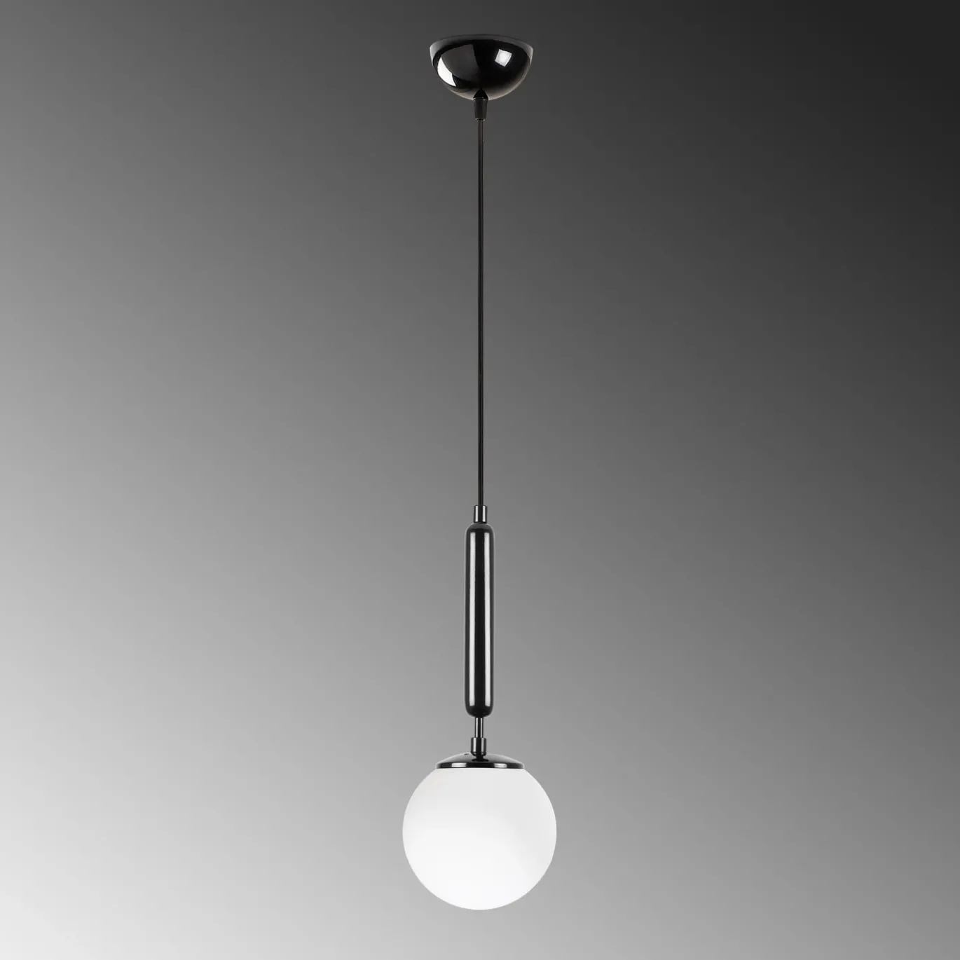 Hanglamp King Zwart/Wit