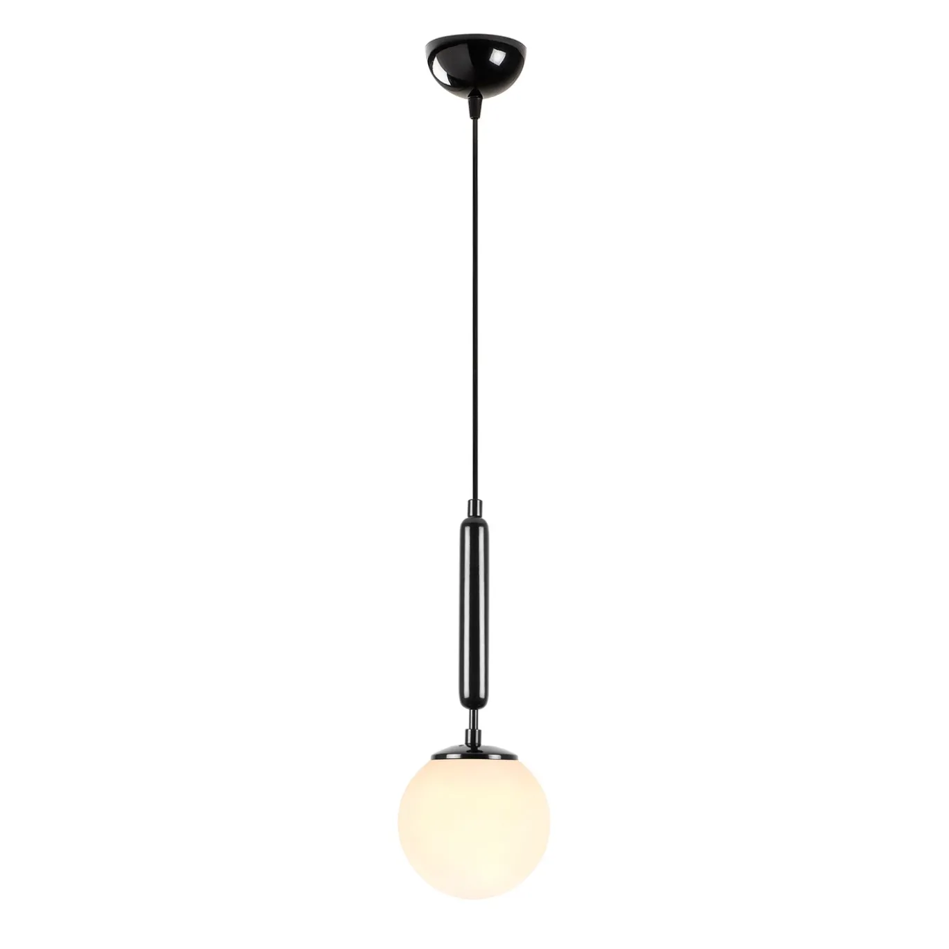 Hanglamp King Zwart/Wit