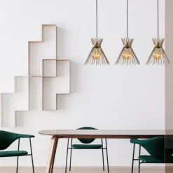 Hanglamp Kirpi Goud 3-Lichts