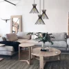 Hanglamp Kirpi 3-Lichts Zwart