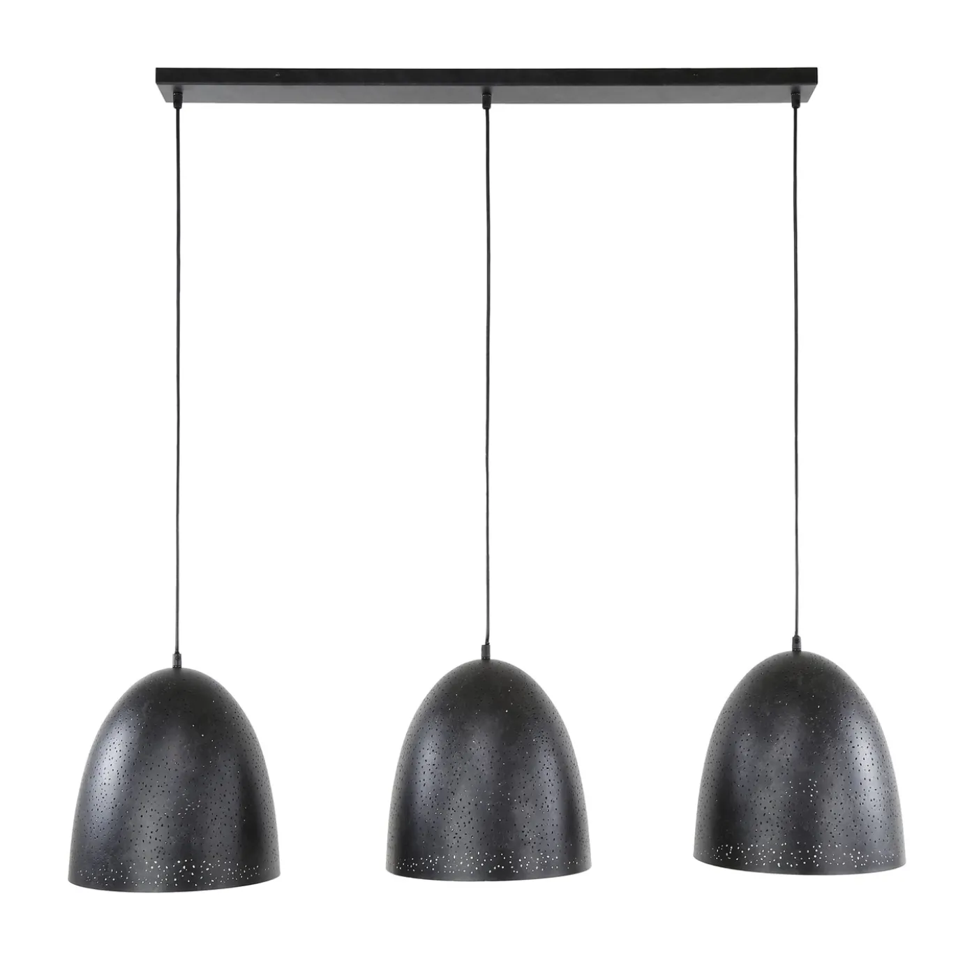 Hanglamp Kosmos 3-Lichts Metaal Charcoal - Giga Meubel