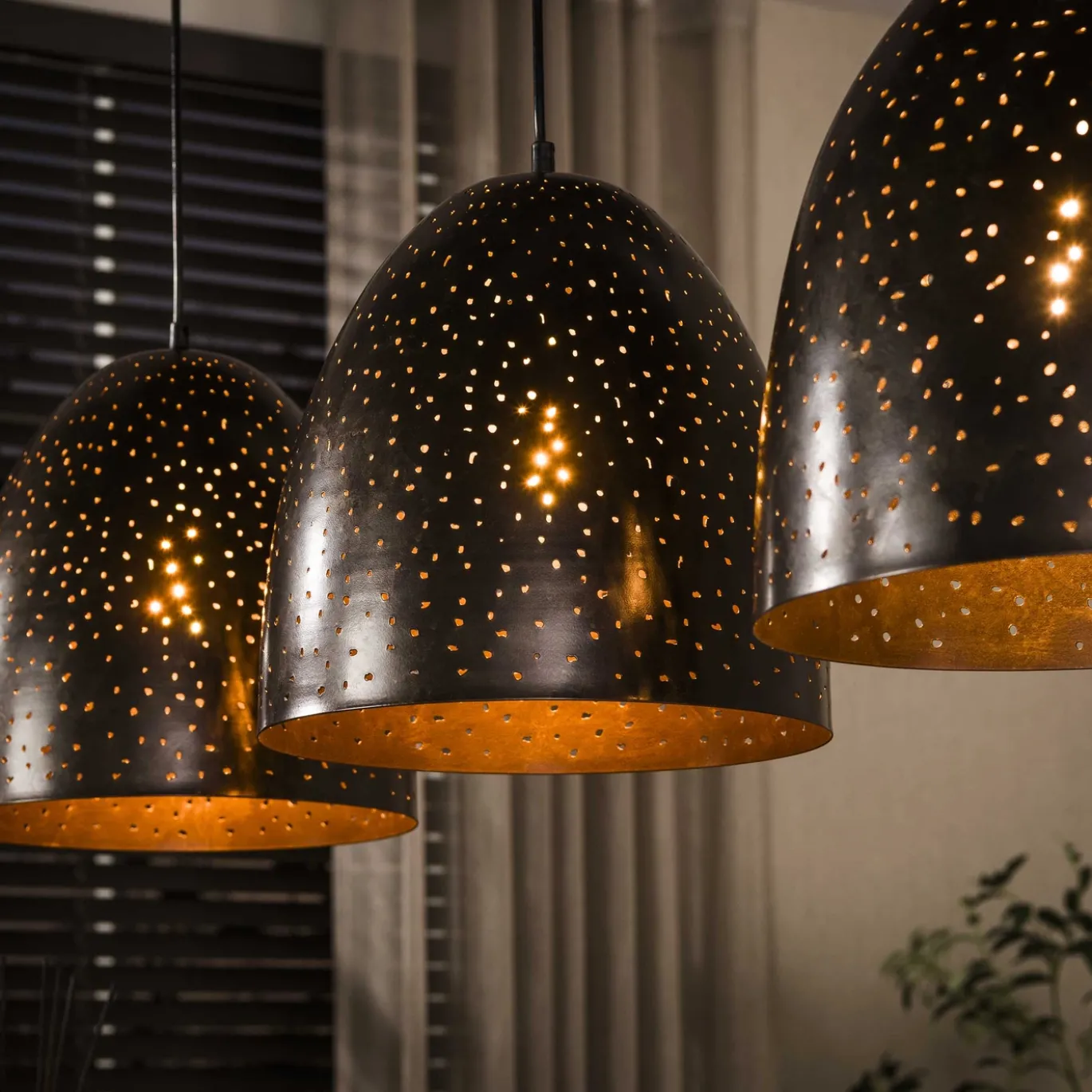 Hanglamp Kosmos 3-lichts Urban Bruin - Giga Meubel