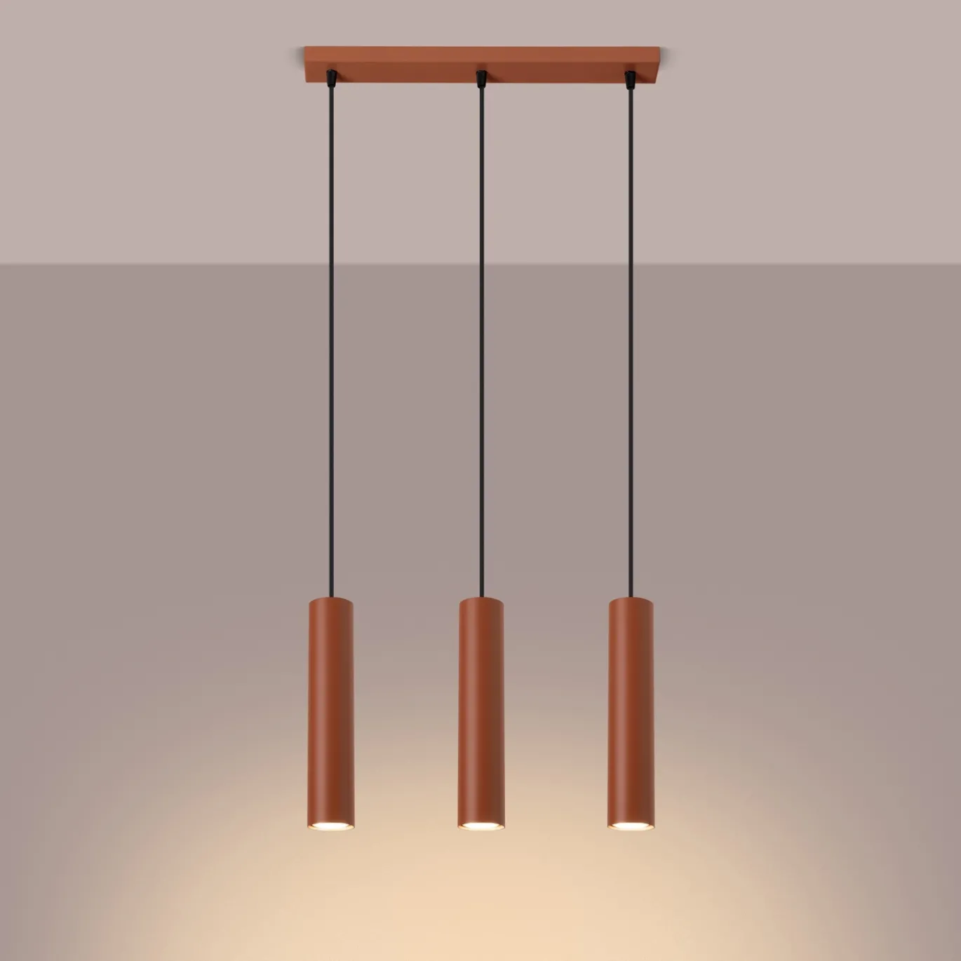 Hanglamp Lagos 3-Lichts Oker - Giga Meubel
