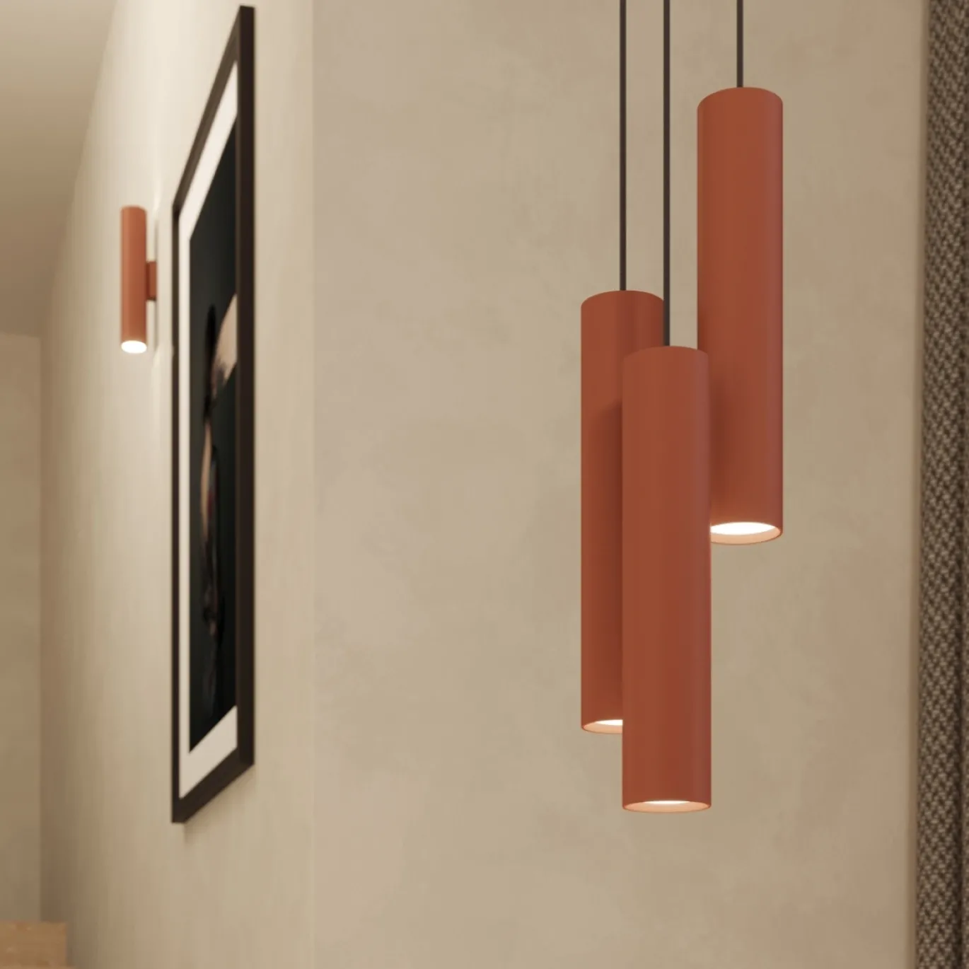 Hanglamp Lagos 3-Lichts Oker - Giga Meubel