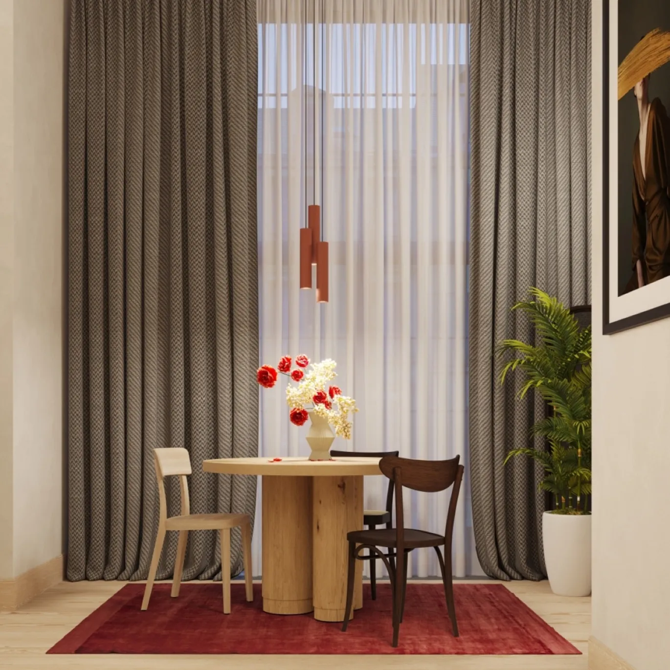 Hanglamp Lagos 3-Lichts Oker - Giga Meubel