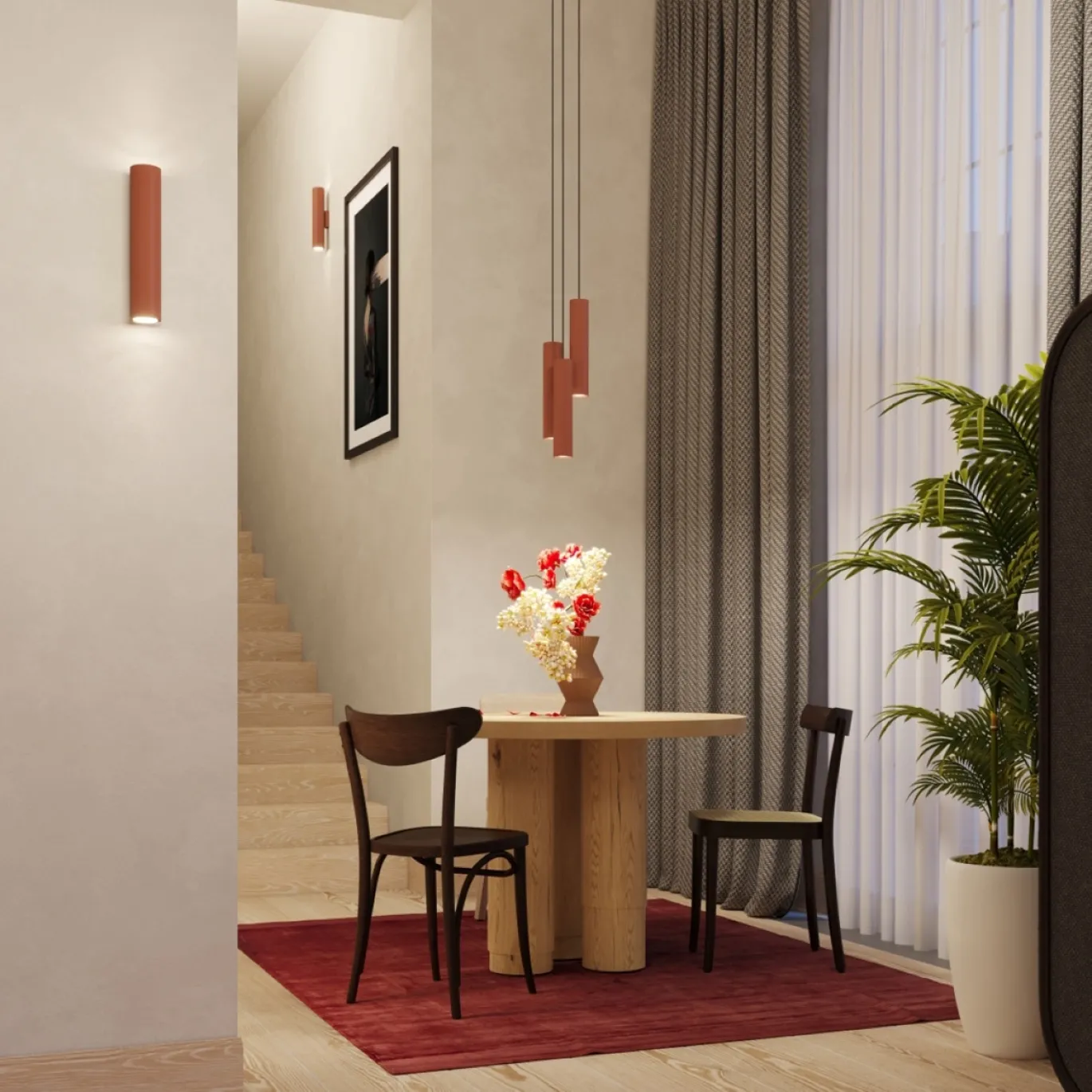 Hanglamp Lagos 3-Lichts Oker - Giga Meubel