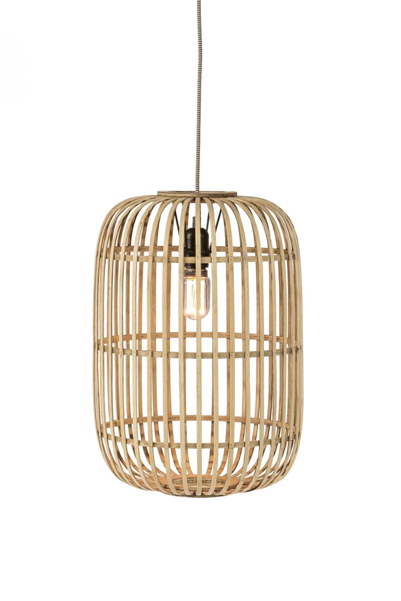 Hanglamp Lana 1-lichts Zwart - Giga Meubel