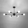 Hanglamp Lango 6-Lichts Zwart - Giga Meubel