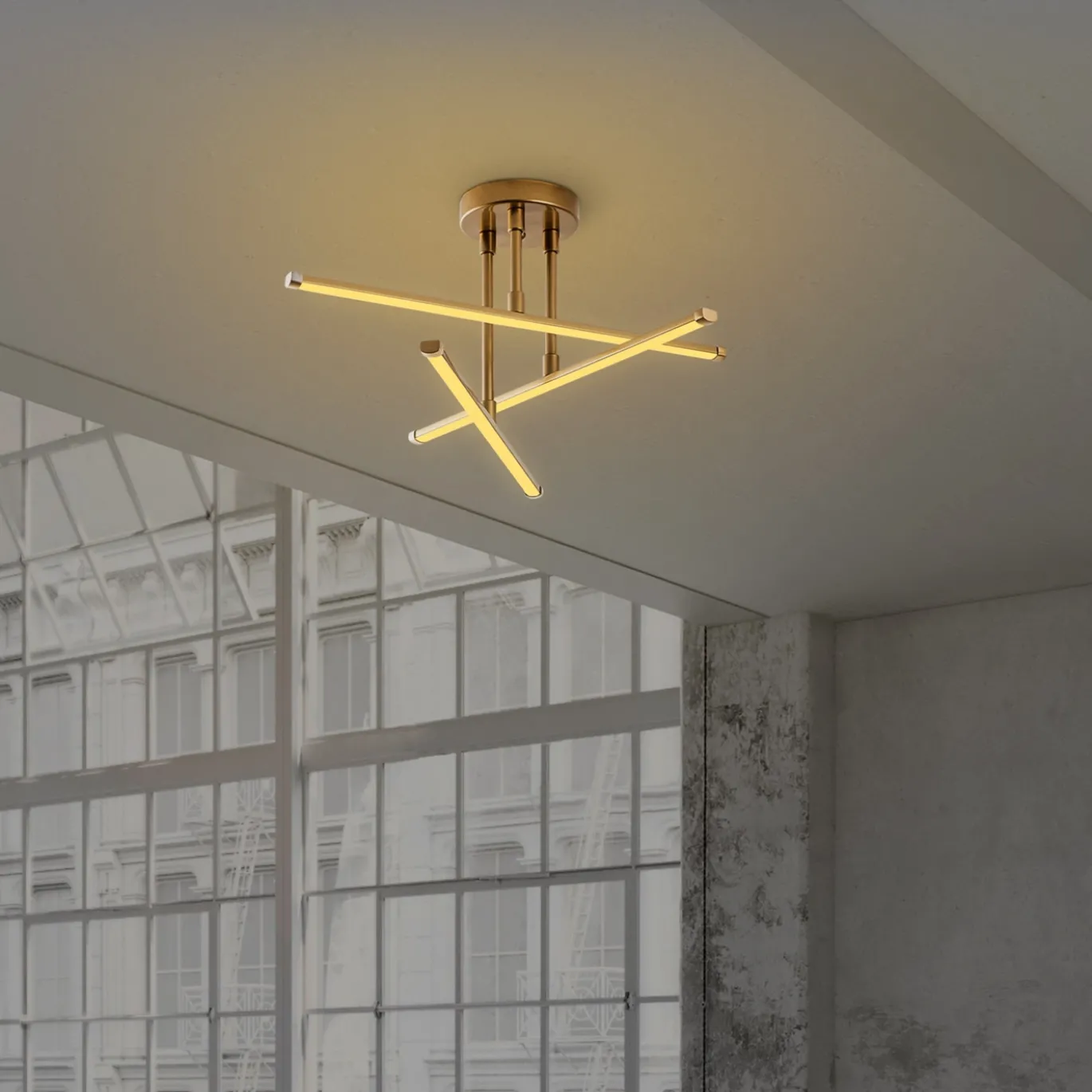 Hanglamp Ledflower Goud