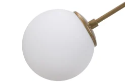 Hanglamp 2-Lichts Damar Metaal Geel Wit