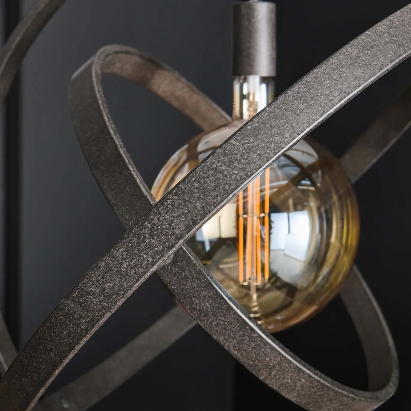 Hanglamp 1-Lichts Galaxy Artic Zwart - Giga Meubel