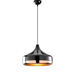 Hanglamp 1-Lichts Yildo Metaal Zwart Koper