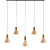 Hanglamp Lisa Zwart/Brons 120cm - Giga Meubel