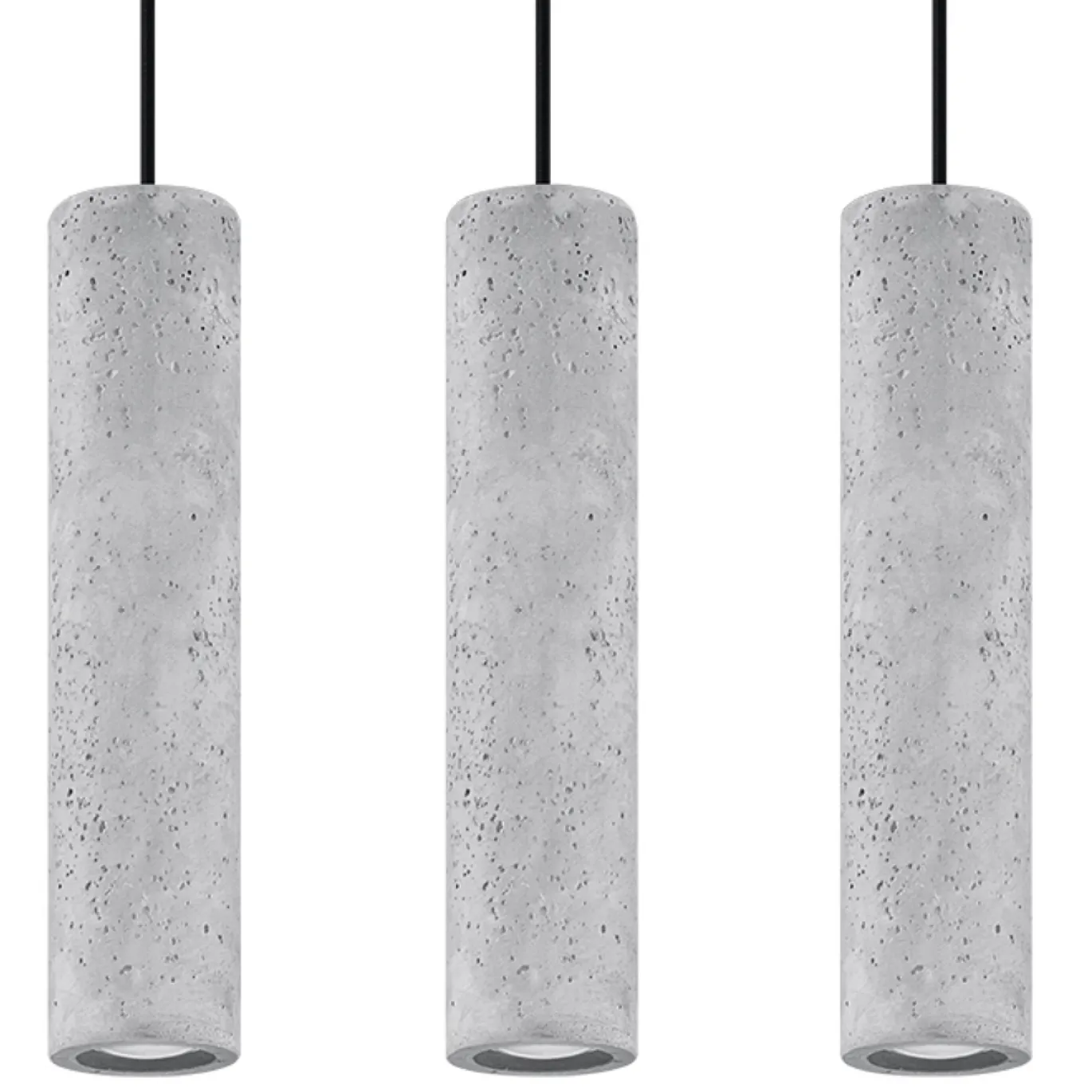 Hanglamp Luvo 3-Lichts Beton - Giga Meubel